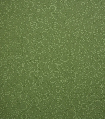 Celery Green Circles Quilt Cotton Fabric by Quilter's Showcase