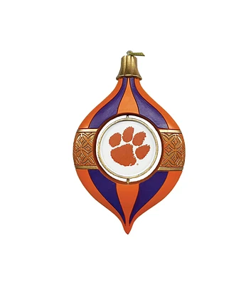 Santa's Workshop 5.5"  Clemson Spinning Bulb Ornament