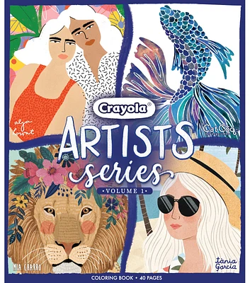 Crayola 40 Page Artist Series Coloring Book Volume 1