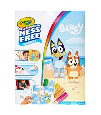 Crayola 18 Sheet Wonder Bluey Foldalope Coloring Pages With Markers