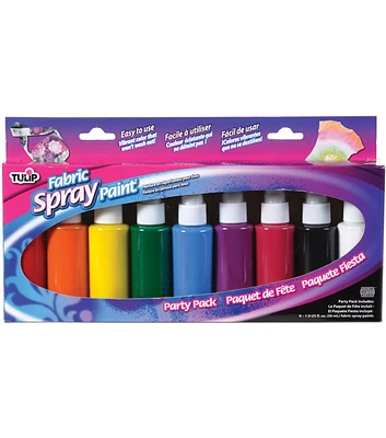 Tulip Fabric Spray Paint Party Pack 1.9 Ounces 9 Pkg