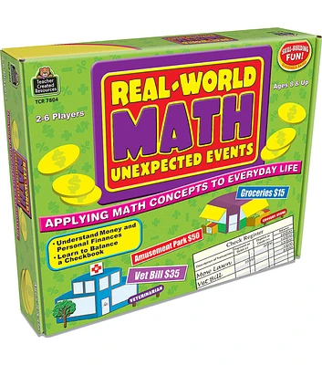 Teacher Created Resources 76ct Unexpected Events Real World Math Game