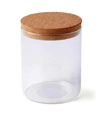 5" Round Glass Jar With Cork Lid by Park Lane