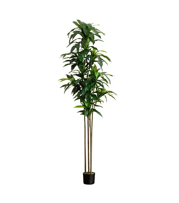 Nearly Natural 9' Real Touch Dracaena Artifical Tree With Pot