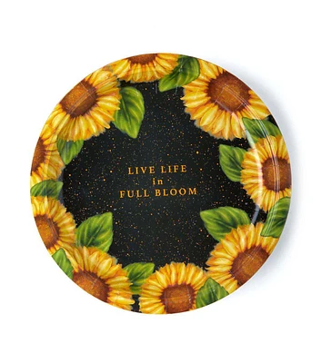 9" Fall Live Life in Full Bloom Paper Dinner Plates 8ct by Place & Time