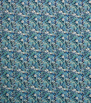 108" Blue Modern Floral Wide Flannel Fabric
