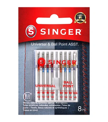 SINGER Universal Regular & Ball Point Sewing Machine Needles