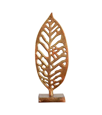 Nearly Natural 17" Summer Copper Beech Sculpture Decorative Accent Sculpture