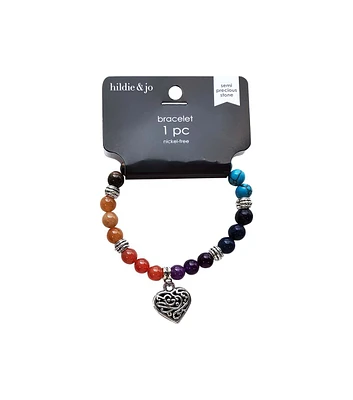 1ct Rainbow Natural Stone Bracelet by hildie & jo