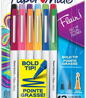 Paper Mate Flair Bold Felt Tip Pens 12ct