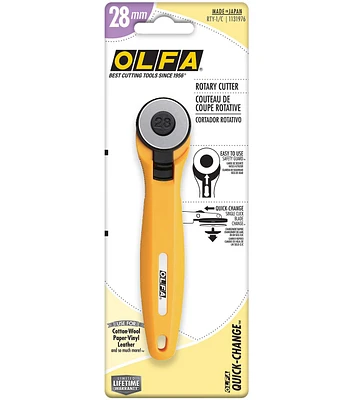 Olfa 28mm Yellow Quick Change Rotary Cutter