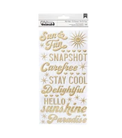 Dear Lizzy Here & Now Thickers Stickers Heat Wave Phrase & Icons