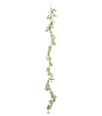 70" White Baby's Breath Garland by Bloom Room