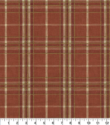 PKL Studios Cinnabar Malcolm Plaid Jacquard Fabric