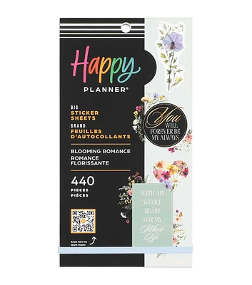 Happy Planner 440pc Blooming Romance 30 Sheet Big Sticker Pack