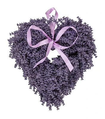 Northlight 17.5" Valentine's Day Purple Lavender Heart Wreath