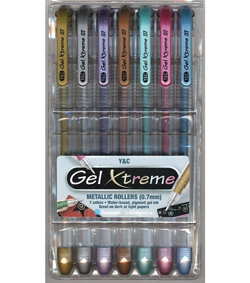 Gel X Treme Gel Pens 7pc/Set Metallic 0.7mm