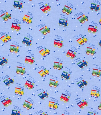 Choo Choo Train Super Snuggle Flannel Fabric