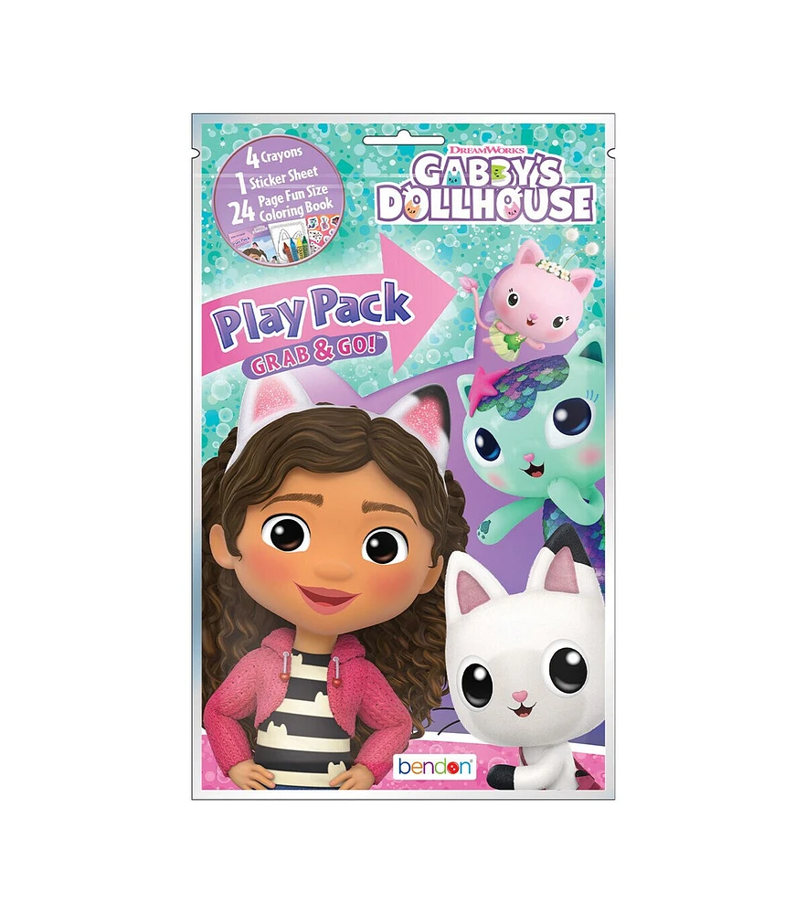 Bendon 5" x 8.5" Gabby's Dollhouse Grab & Go Play Pack 29ct