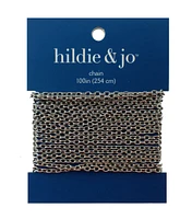 100" Silver Fine Cable Chain by hildie & jo