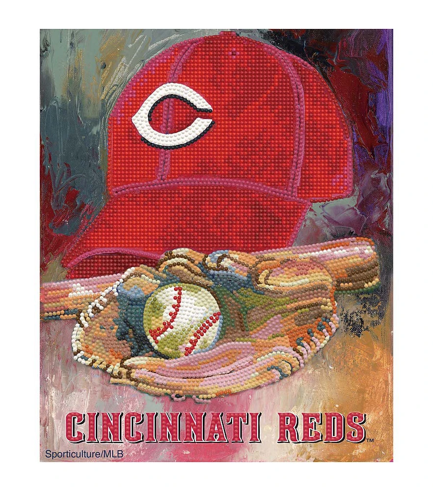 Sporticulture 13" x 15" MLB Cincinnati Reds Diamond Painting Kit