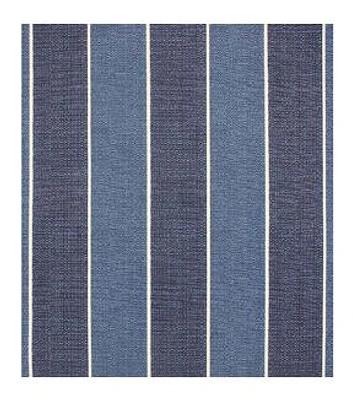 Solarium Wickenberg Indigo Striped Outdoor Fabric