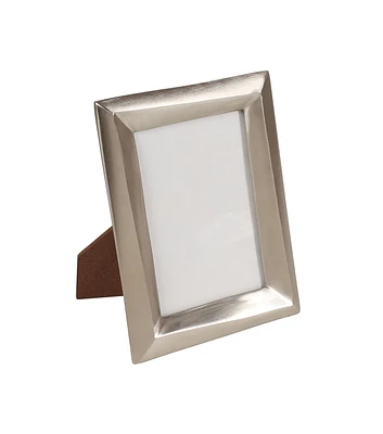 5" x 7" Silver Cast Aluminum Beveled Picture Frame by Place & Time