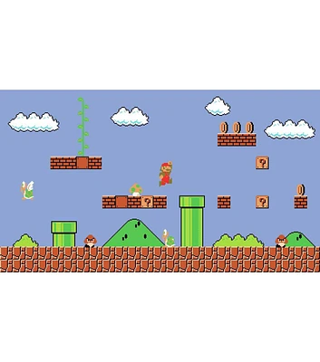 RoomMates Pre Pasted Mural Super Mario Retro