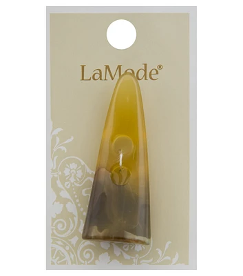 La Mode 2" Tan 2 Hole Toggle Button