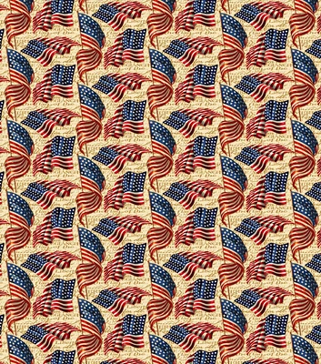 Springs Creative We Pledge Allegiance 43'' Patriotic Cotton Fabric