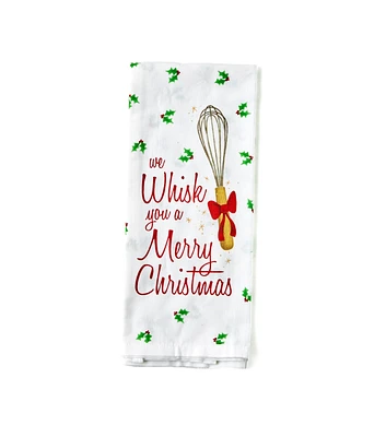 14" x 5.5" Whisk You a Merry Christmas Tea Towels