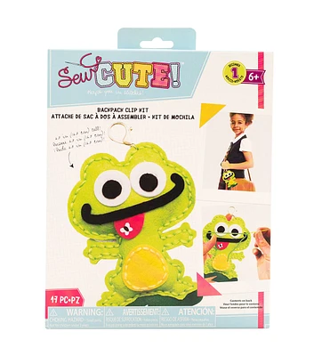 Colorbok 17ct Felt Frog Mini Keychain Kit