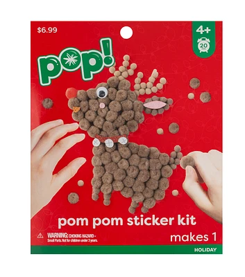 131pc Christmas Reindeer Pom Pom Kit by POP!