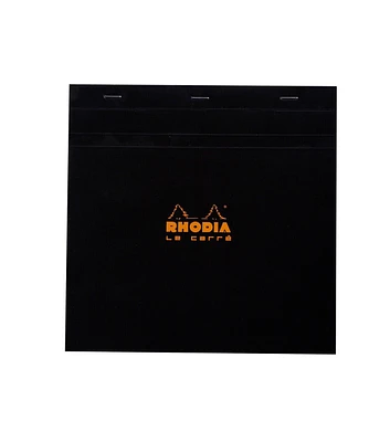 Rhodia 8.25" x 8.25" Black Staple Bound Graph Sketchbook