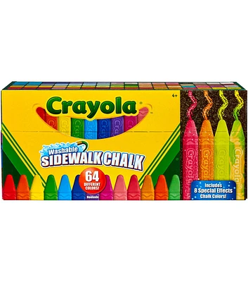 Crayola Washable Sidewalk Chalk 64 Colors