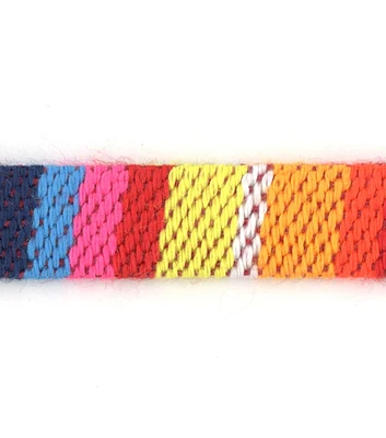 Simplicity Flat Woven Trim 0.38'' Multi