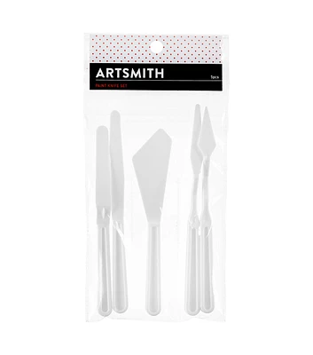 5pk Plastic Painting Knives by Artsmith