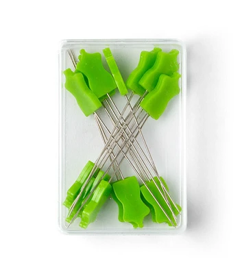 15pk Green Dress Form Quilting Pins by Happy Value