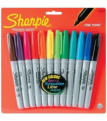 Sharpie 12 pk Fine Point Permanent Markers