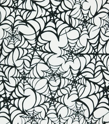 POP! Halloween Webs Lightweight Fleece Fabric