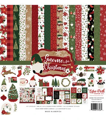 Echo Park Paper Company 12" x 12" Christmas Gnome Mega Bundle Kit 12ct