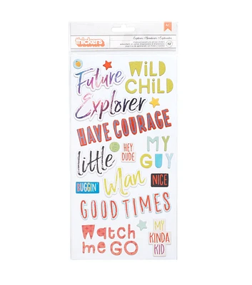 American Crafts Thicker Stickers Wild Child