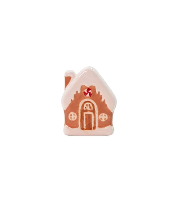 2" Christmas Mini Ceramic Gingerbread House by Happy Value