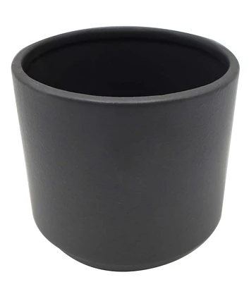 6" Matte Black Ceramic Vase by Bloom Room