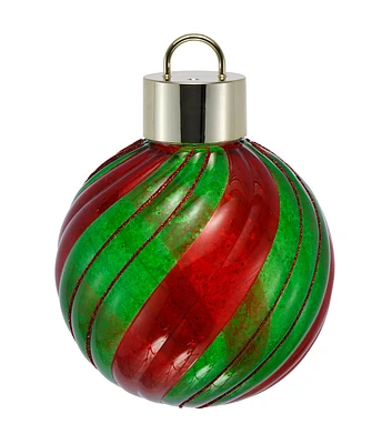 10.5" Green & Red Christmas Ornament by Place & Time