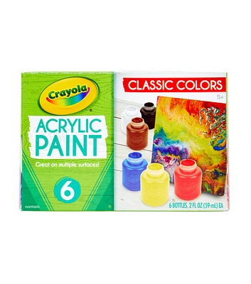 Crayola 2oz Acrylic Paint Bottles 6ct