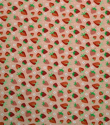 Red Berries Super Snuggle Flannel Fabric