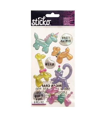 Sticko Balloon Animals Flat Stickers