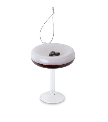 4.5" Christmas Espresso Martini Glass Ornament by Place & Time