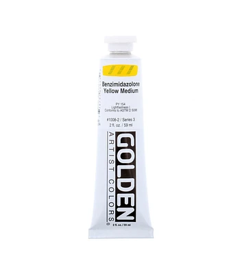 Golden Artist Colors Heavy Body Acrylics Benzimidazolone Yellow Medium